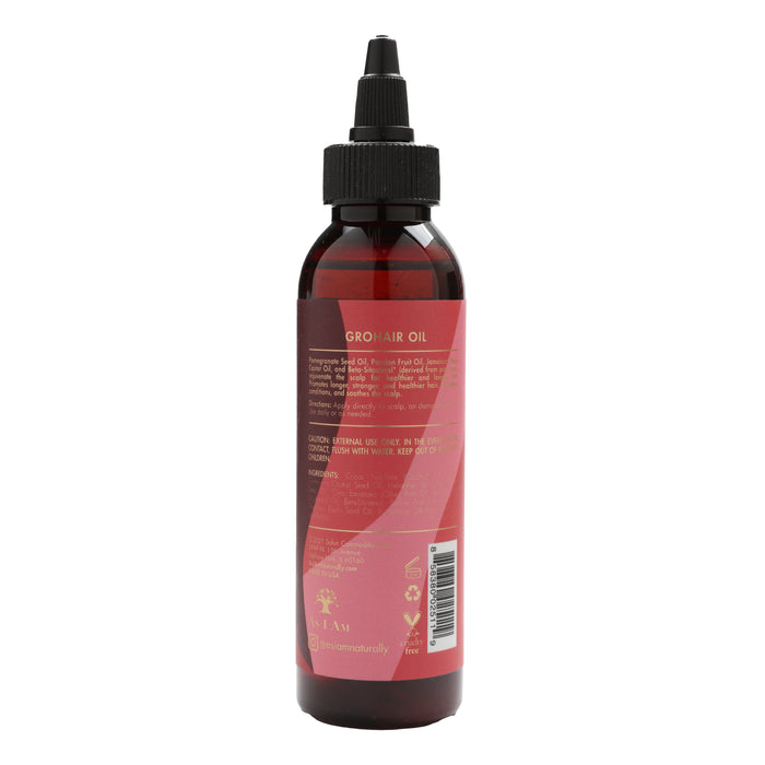 As I Am Long Luxe Pomegranite Passion Fruit GroHair Oil, 4 Fl Oz.