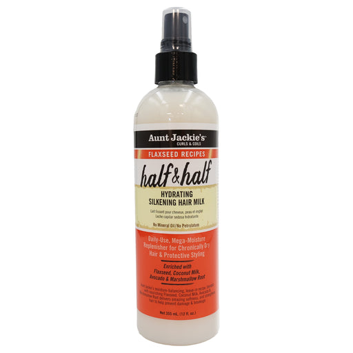 Aunt Jackie's Half Half Hydrating Silkening Hair Milk, 12 Oz