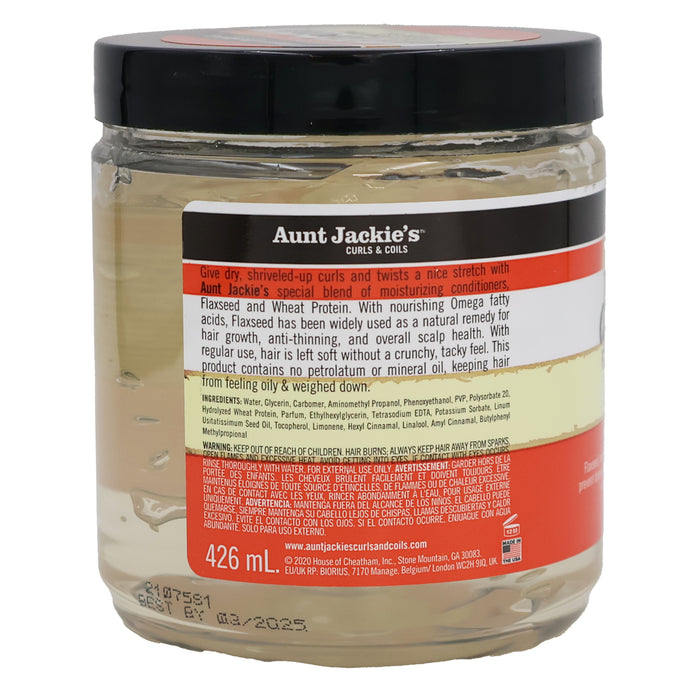 Aunt Jackies Flaxseed Dont Shrink Elongating Gel, 15 Oz.