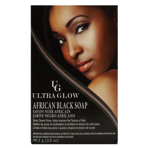 Ultra Glow African Black Natural Cleanser Soap, 3.5 Oz.