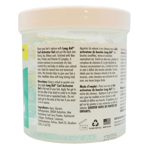 Long Aid Curl Activator Hair Gel Extra Dry Formula 16.4 Oz.