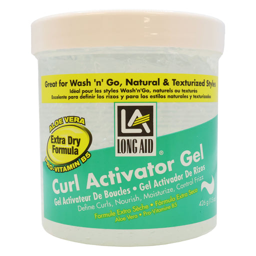 Long Aid Curl Activator Hair Gel Extra Dry Formula 16.4 Oz.