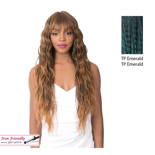 Short Central Part Of Lace Bang Angelica Wig,Tp Emerald