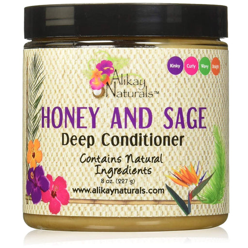 Alikay Naturals Honey and Sage Deep Conditioner, 8 Oz