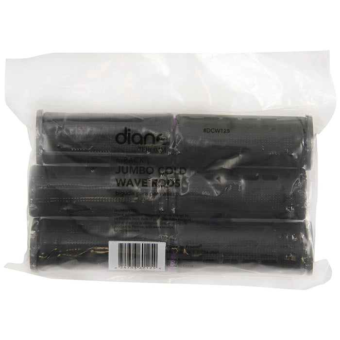 Annie Cold Wave Rods Black 1 1/4" X Jumbo, 6/PK