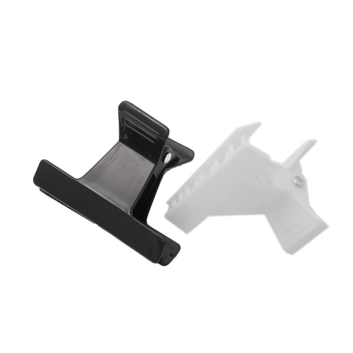 Annie 2" Butterfly Clamps Hair Accessories Claws Clip Pins Black White, 12/PK
