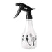 Hair Spray Bottle, Clear and Black, 15 Oz