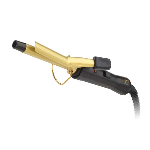 Hot and Hotter Gold Ceramic Electric Curling Iron 1"