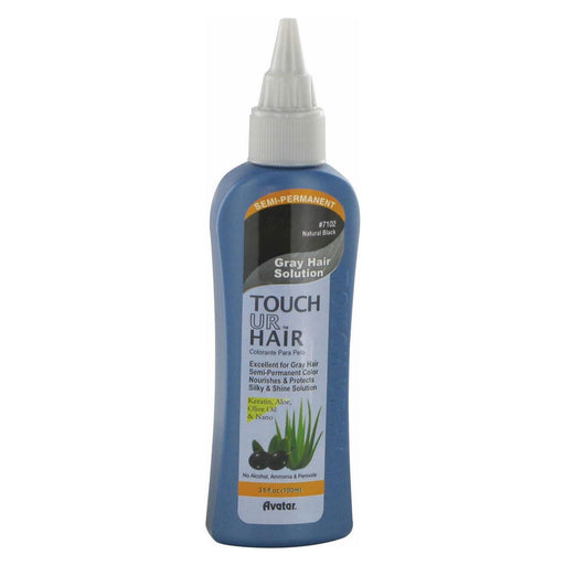 Avatar Touch UR Grey Hair Color Natural Black, 3.5 Oz.