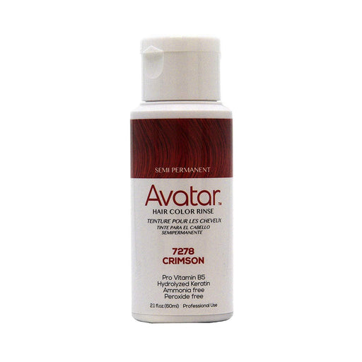 Avatar Semi Permanent Hair Color Rinse Crimson, 2.1oz