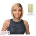 Synthetic Annalize Wig Full Wig: Short Straight Blunt With Bang,Platinum Blonde