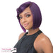 Synthetic Annalize Wig Full Wig: Short Straight Blunt With Bang,Grape Purple