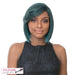 Synthetic Annalize Wig Full Wig: Short Straight Blunt With Bang,Sage Green