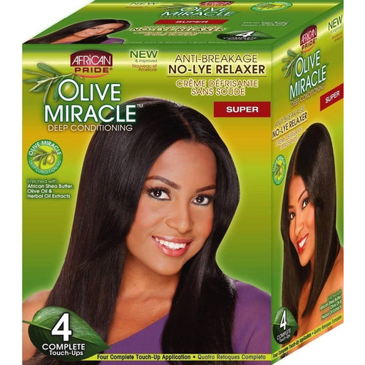 African Pride Olive Miracle No-Lye Relaxer Super