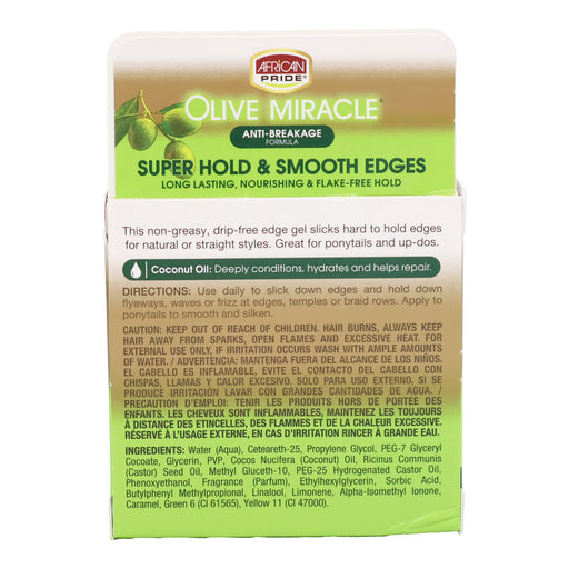 African Pride Olive Miracle Silky Smooth Edges, 2.25 Oz