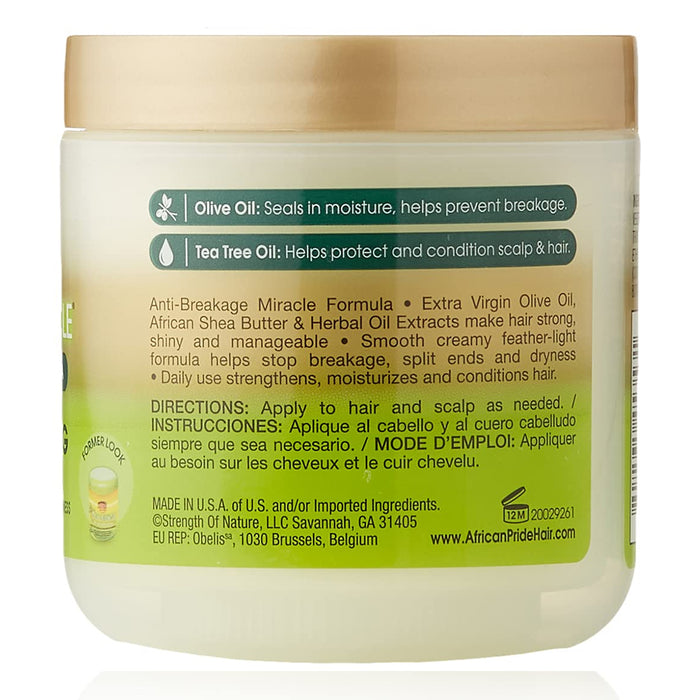 African Pride Olive Miracle Anti-Breakage Formula, 6 Oz.