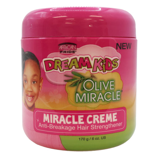 African Pride Dream Kids Olive Miracle Hair Strengthener Miracle Creme 6 Oz.