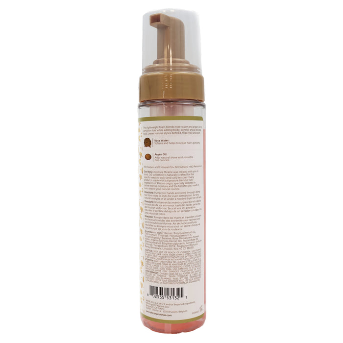 African Pride Moisture Miracle Rose Water Argan Oil Curl Mousse, 8.5 Oz