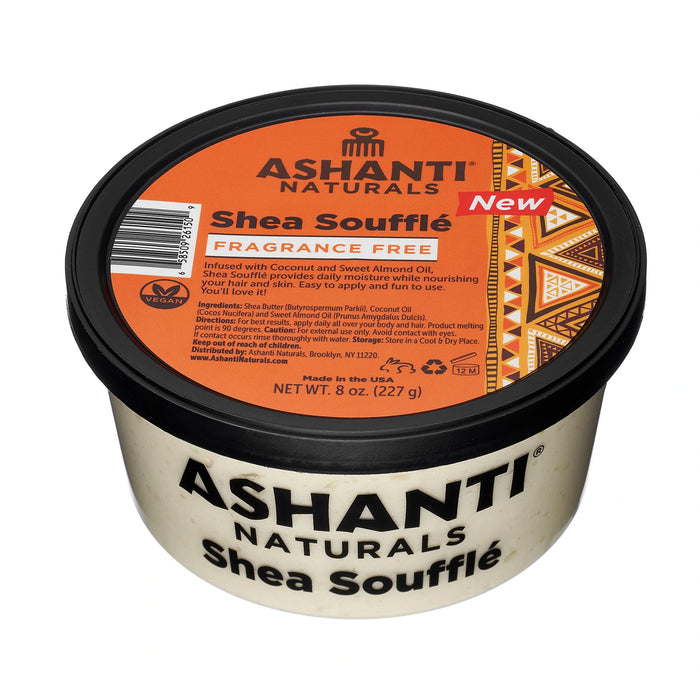 Ashanti Naturals Shea Souffle Fragrance Free 8 Oz.