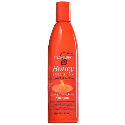 Biocare Labs StrongEnds Honey Infusion Hydrating & Strengthening Shampoo, 12 Oz.