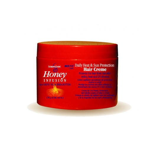 Strong Ends Honey Daily Heat & Sun Protection Hair Creme 6 oz