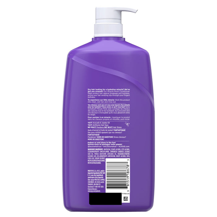 Aussie Miracle Moist Conditioner, 26.2 Oz.