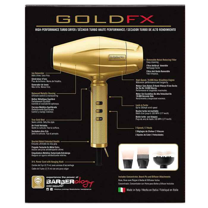 BaBylissPRO DRYER GOLDFX Collection