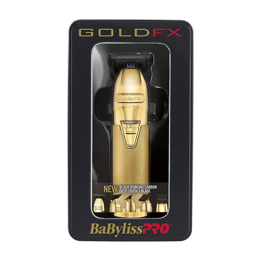 BaBylissPRO GOLDFX  All Metal Lithium Outlining Trimmer, Gold, FX787G