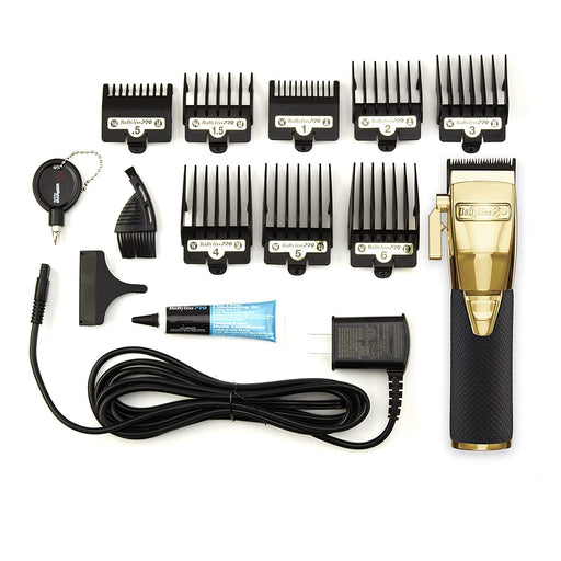 BaByliss PRO GoldFX Boost Gold Adjustable Blade Cordless Clipper FX870GBP