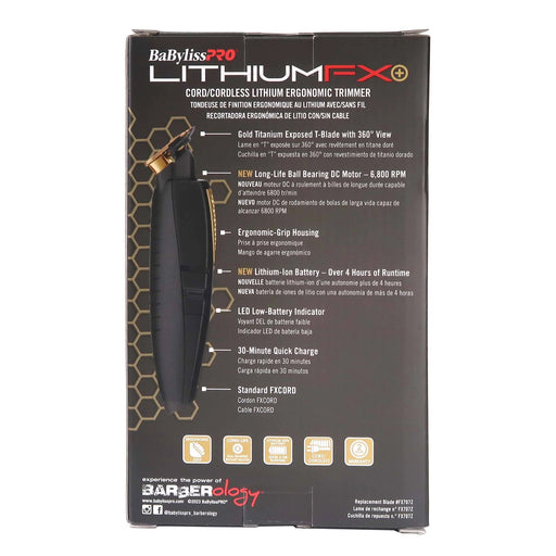 BaBylissPRO FX773N LithiumFX Cord/Cordless Lithium Ergonomic Trimmer