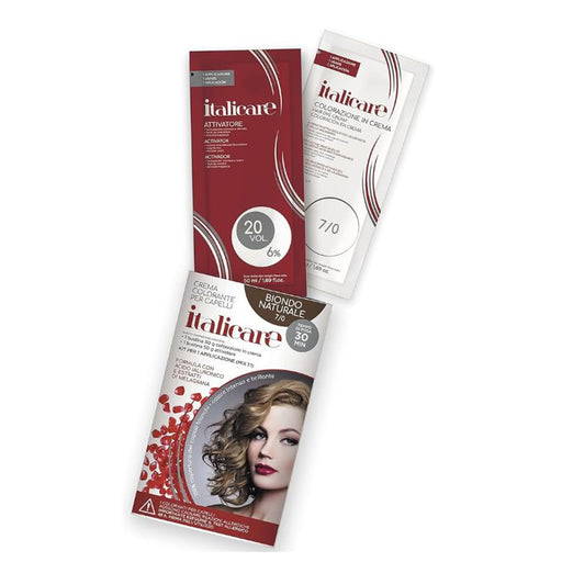 bbCos Italicare Hair Color Kit with 20 Volume,7/0,Natural Blode