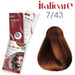 bbCos Italicare Hair Color Kit with 20 Volume,7/43,Golden Copper