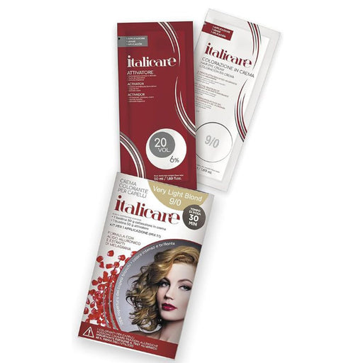 bbCos Italicare Hair Color Kit with 20 Volume,9/0,Very Light Blonde