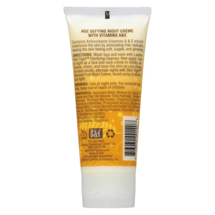 B C Ladies Skin Tight Age Defying Night Creme 3.5 Oz