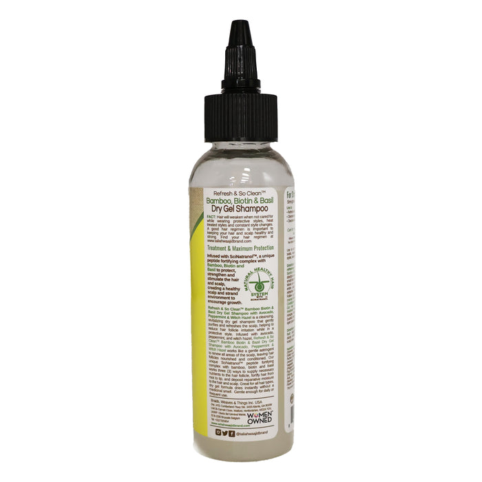 Taliah Waajid Refresh And So Clean Bamboo, Avocado And Peppermint Dry Gel Shampoo, 4 Oz.