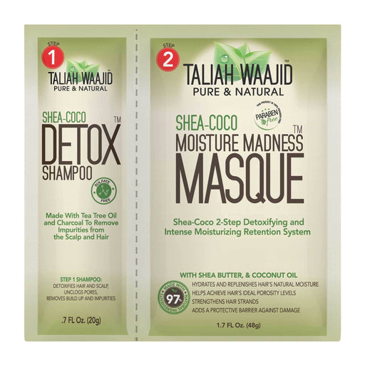 Taliah Waajid Shea Coco Detox Shampoo Moisture Madness Masque 2.4 Oz.