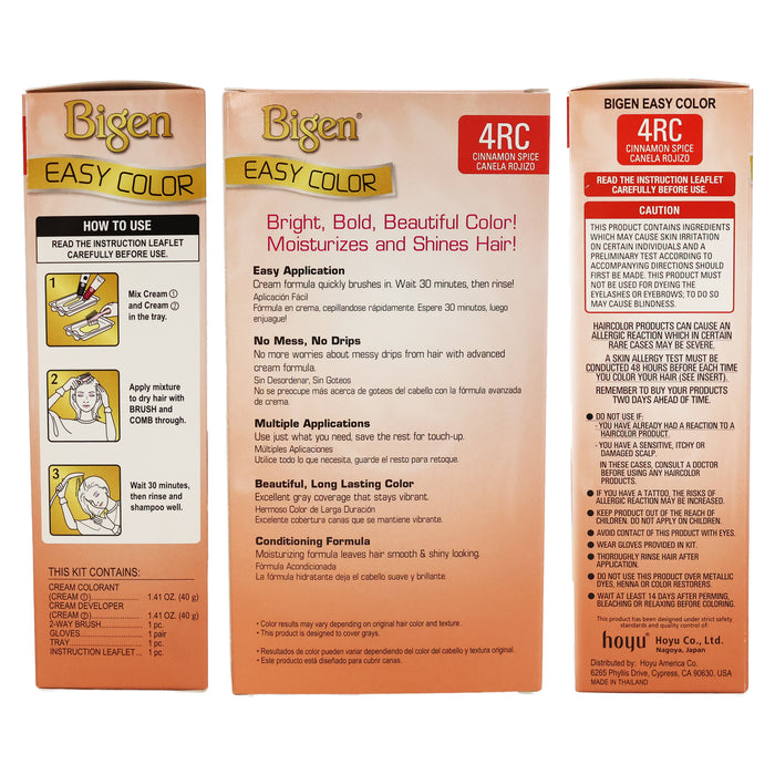 Bigen Easy Color Bold 4RC Cinnamon Spice, 2.82 Oz.