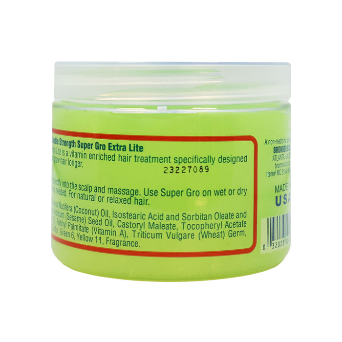 Bronner Brothers Super Gro Double Strength Extra Lite Hair Cream 6 Oz.