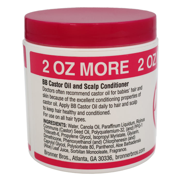 Bronner Brothers Castor Oil Hair Strengthening Creme, 6 Oz.