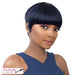 Pacifier Shaped Short Cut Wigs For Iron Wigs, Pixie Style,Tt1B/Deep Blue
