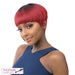 Pacifier Shaped Short Cut Wigs For Iron Wigs, Pixie Style,Tt1B/Red Wine