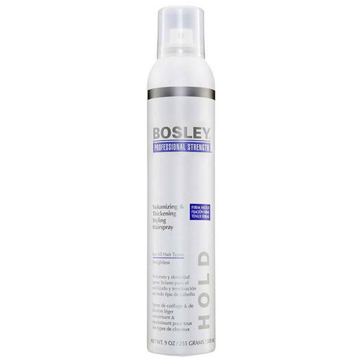 BOSLEY Volumizing Styling Hair Spray White Bottle, 9.0 Oz