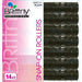 Brittny 1/2" Snap-On Magnetic Rollers, Small, Black, 14/PK