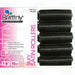 Brittny 7/8" Silky Rollers, Black, 10/PK