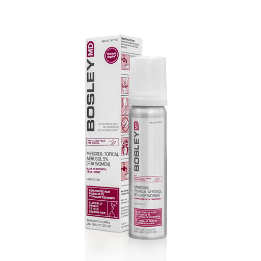 Bosley MD WOMEN'S Regrowth Treatment Foam Aerosol 5 Percent 2.11oz