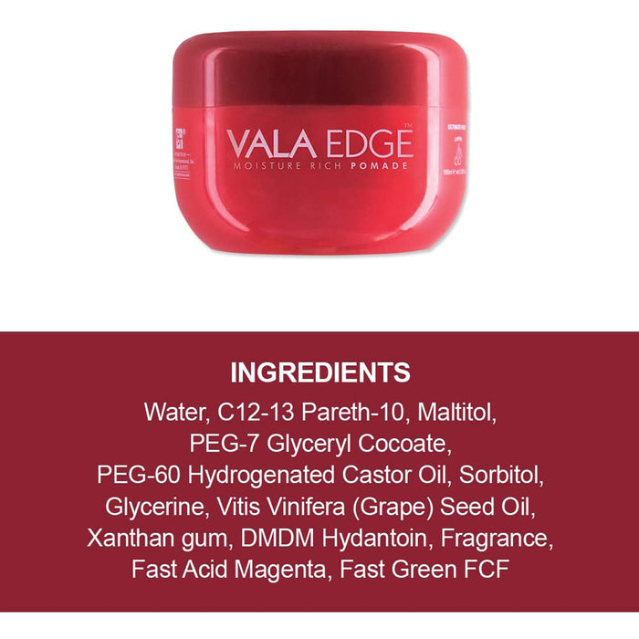 Beauty Town Vala Edge Pomade, Cherry, 3.38 Oz.