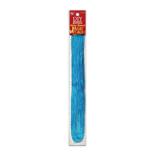 Beauty Town DIY Braiding Boutique Shine Round Hair Wraps, Royal Blue