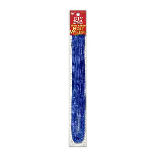 Beauty Town DIY Braiding Boutique Shine Round Hair Wraps, Blue