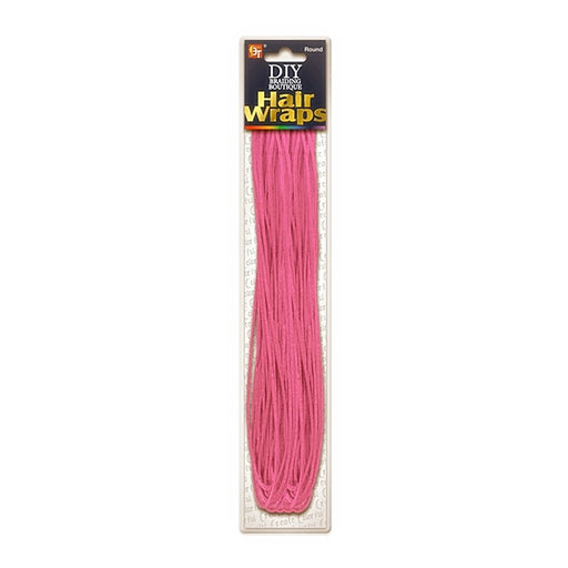 Beauty Town DIY Braiding Boutique 2MM Round Hair Wraps, Pink
