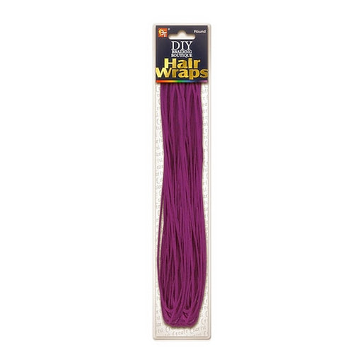 Beauty Town DIY Braiding Boutique 2MM Round Hair Wraps, Purple